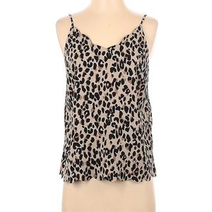Halogen, L, animal print, sleeveless tank (adjustable straps)